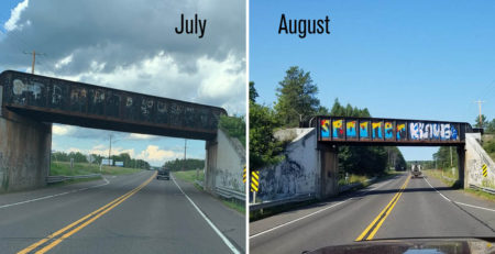 Spooner Blows - before and after