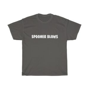 Spooner Blows – Unisex Heavy Cotton Logo (White) Tee - Image 3