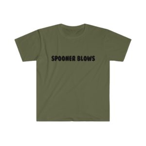 Spooner Blows – Men’s Fitted Logo (Black) Tee