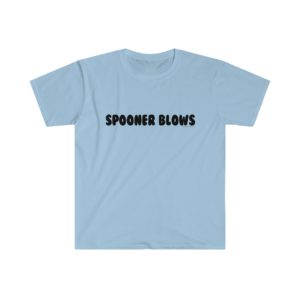 Spooner Blows – Men’s Fitted Logo (Black) Tee - Image 4