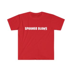Spooner Blows – Men’s Fitted Logo (White) Tee - Image 5