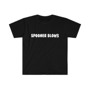 Spooner Blows – Men’s Fitted Logo (White) Tee