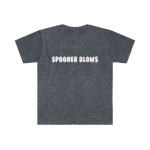 Spooner Blows – Men’s Fitted Logo (White) Tee - Image 4