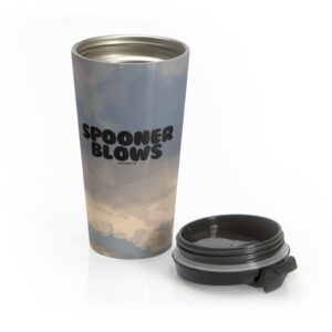 Spooner Blows - Stainless Steel Logo Travel Mug - Image 5