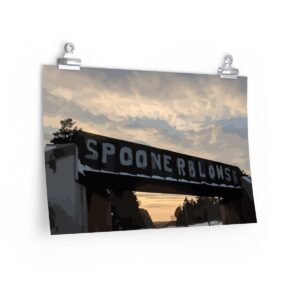 Spooner Blows - Premium Matte Winter Bridge Poster