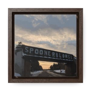 Spooner Blows - Framed Gallery Wrap Canvas