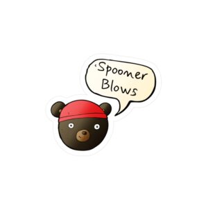 Spooner Blows - Bear Vinyl Decal