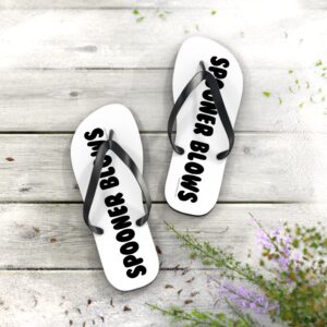 Spooner Blows - Unisex Flip-Flops - Image 4