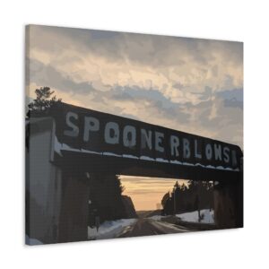 Spooner Blows - Winter Bridge Canvas Gallery Wrap