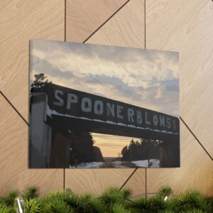 Spooner Blows - Winter Bridge Canvas Gallery Wrap - Image 35
