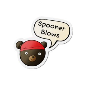 Spooner Blows - Die Cut Magnet